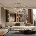 Large Tiered Ring Foyer Chandelier | Desfino