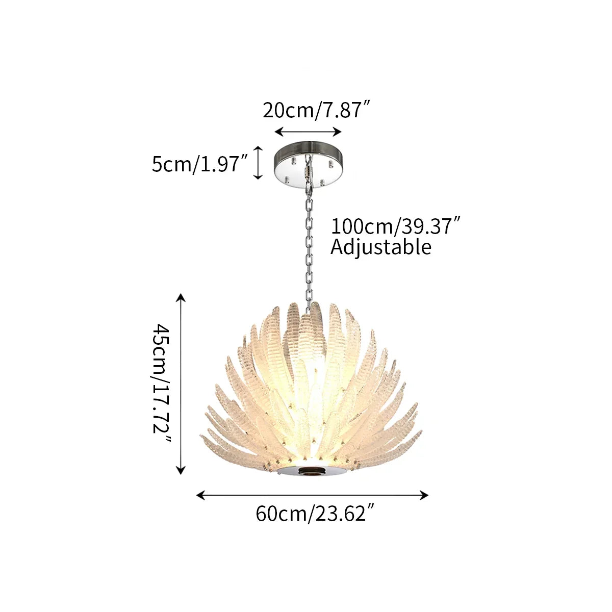 Creative Pinecone Glass Pendant Light | Desfino