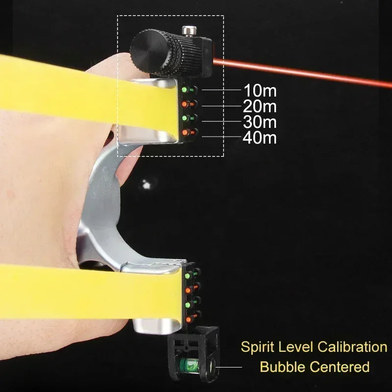Lance-pierre Kestrel Aim — Laser intégré, niveau à bulle et poignée antidérapante - Desfino