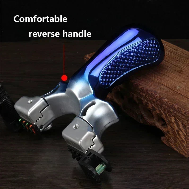 Kestrel Aim Slingshot — Integrated Laser, Level & Anti-Slip Grip - Desfino