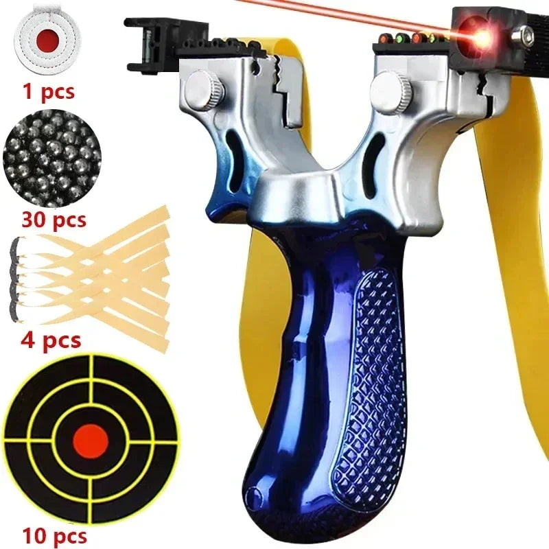 Kestrel Aim Slingshot — Integrated Laser, Level & Anti-Slip Grip - Desfino
