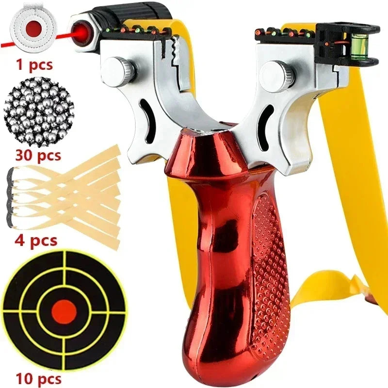 Kestrel Aim Slingshot — Integrated Laser, Level & Anti-Slip Grip - Desfino