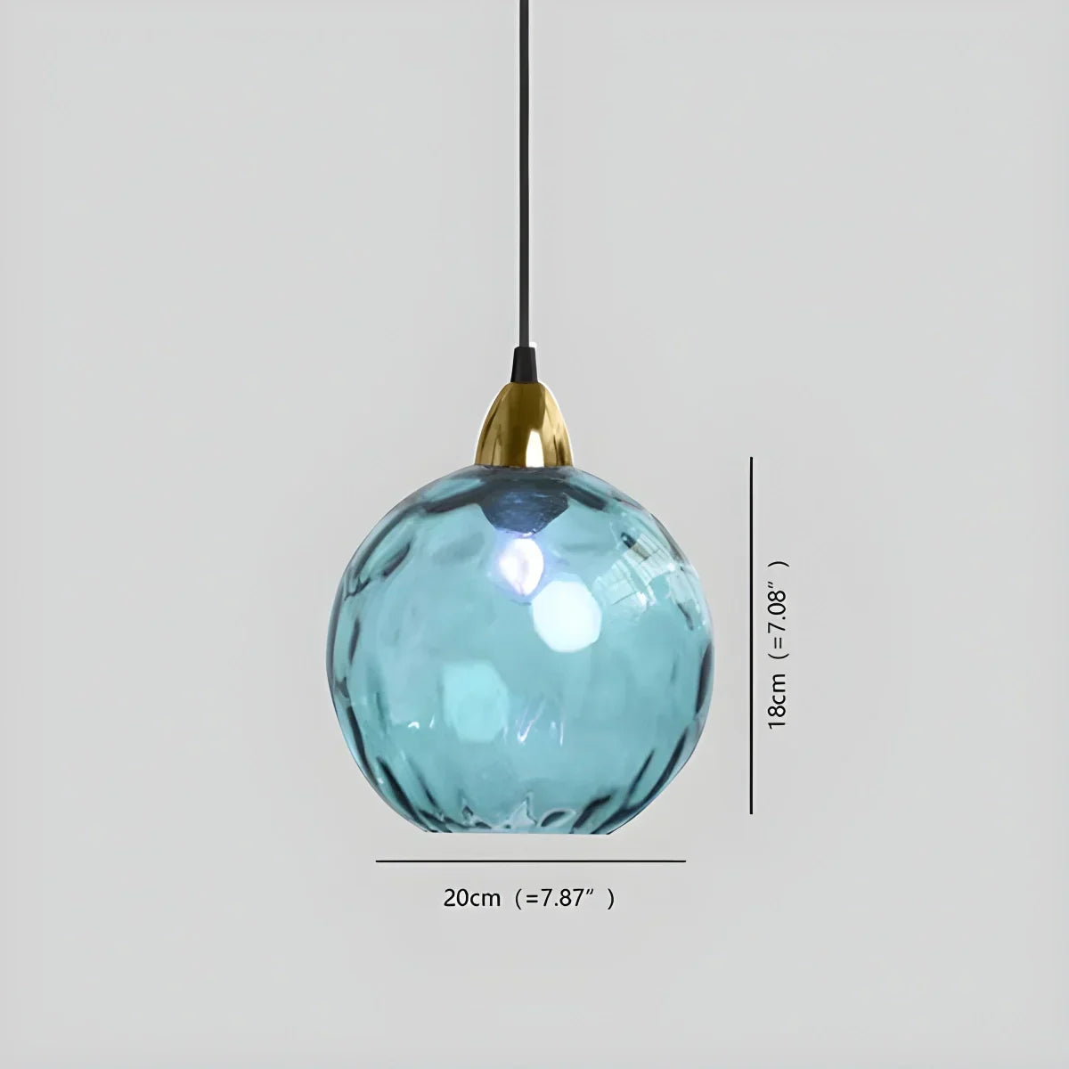 Colorful Glass Ball Pendant Light for Living Room | Desfino