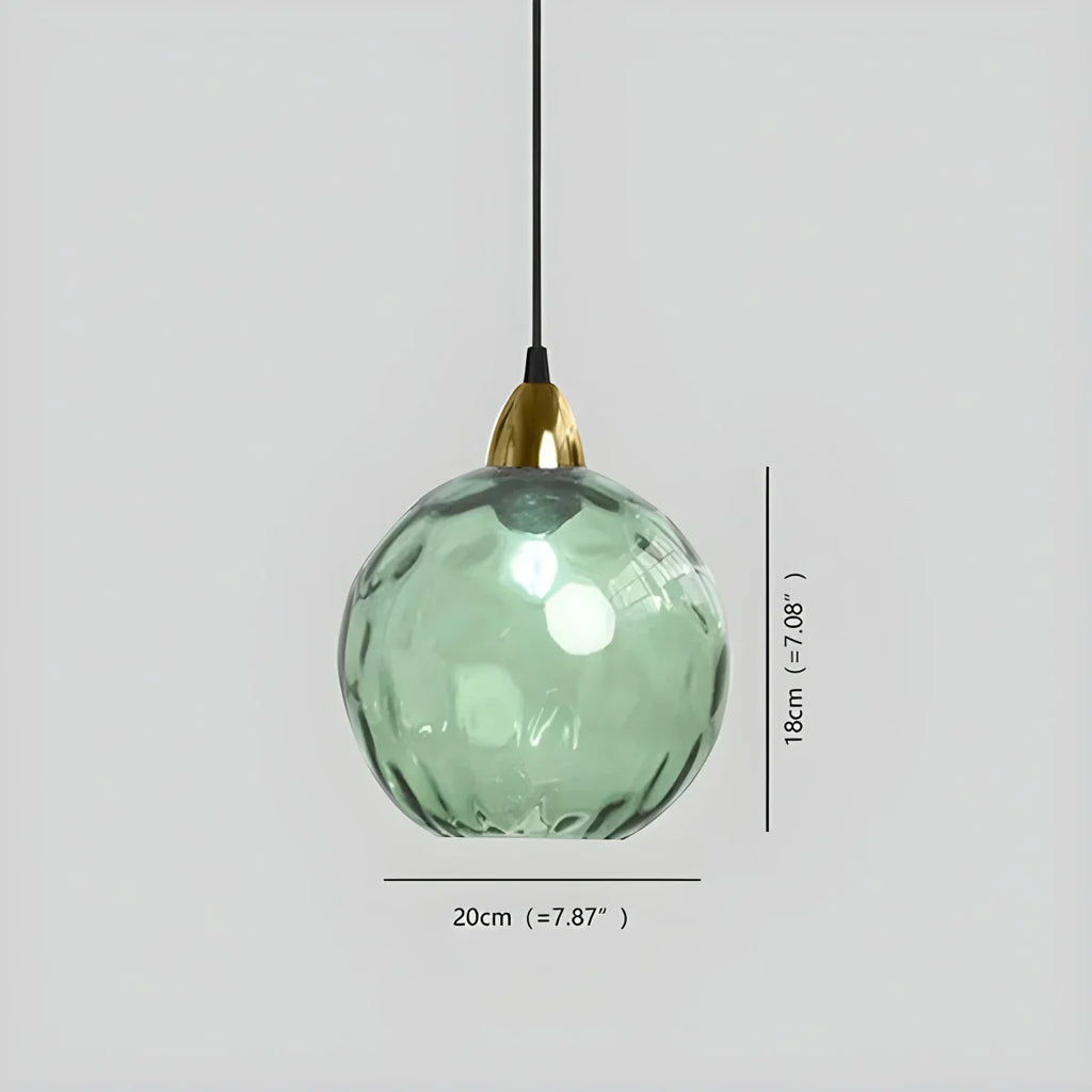Colorful Glass Ball Pendant Light for Living Room | Desfino