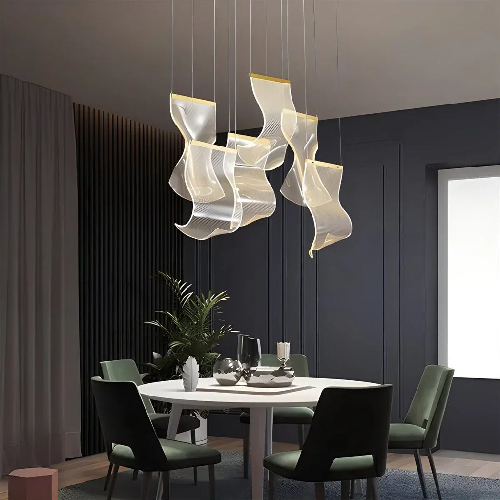 Large Luxury Art Chandelier for High Ceiling Living Room | Desfino