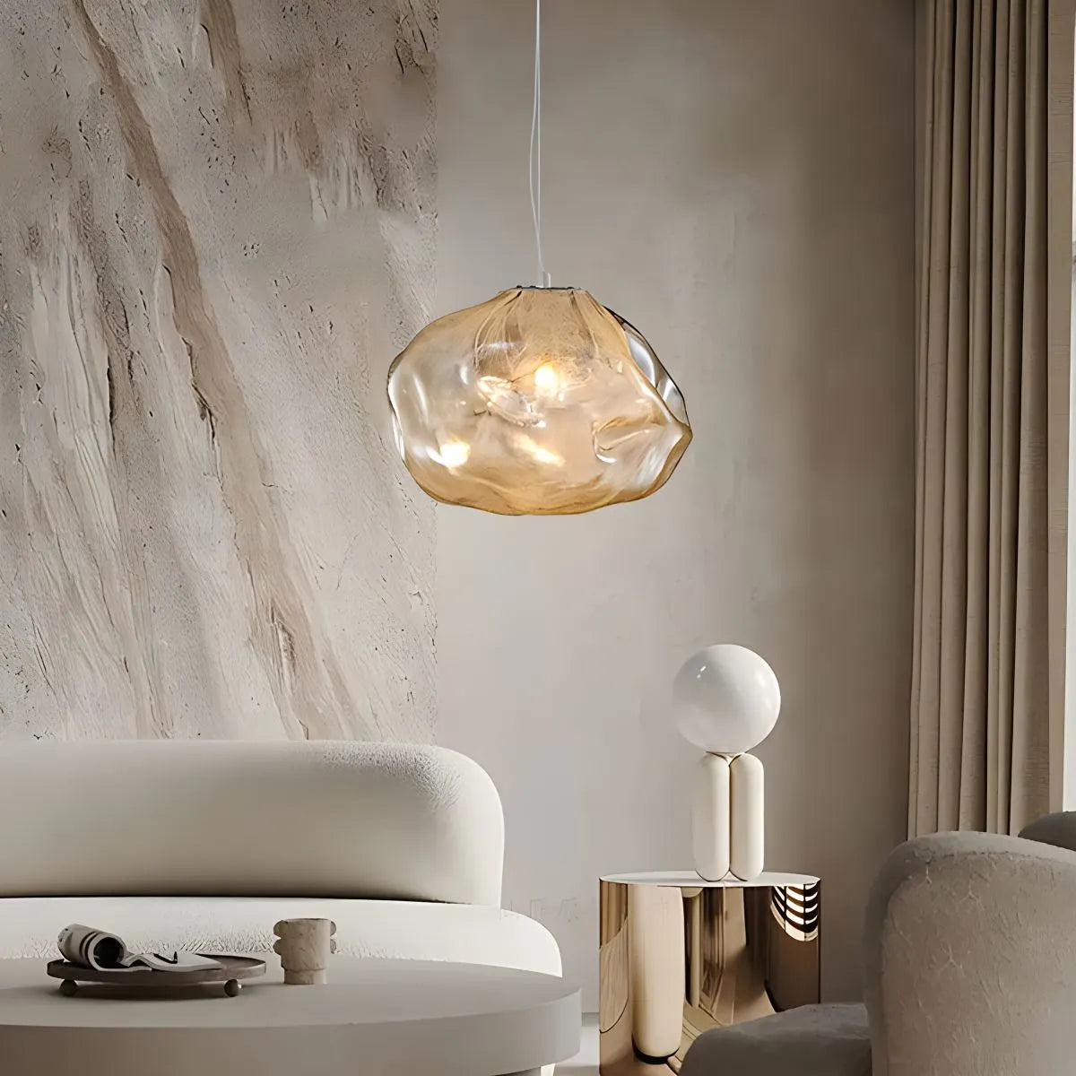 Luxuriöse Glas-Pendelleuchte in Wolkenform | Desfino