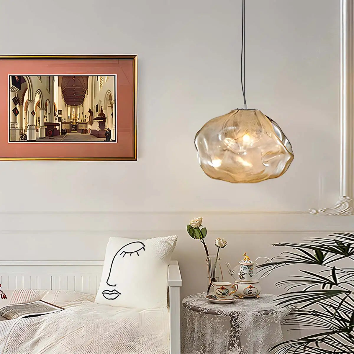 Luxuriöse Glas-Pendelleuchte in Wolkenform | Desfino