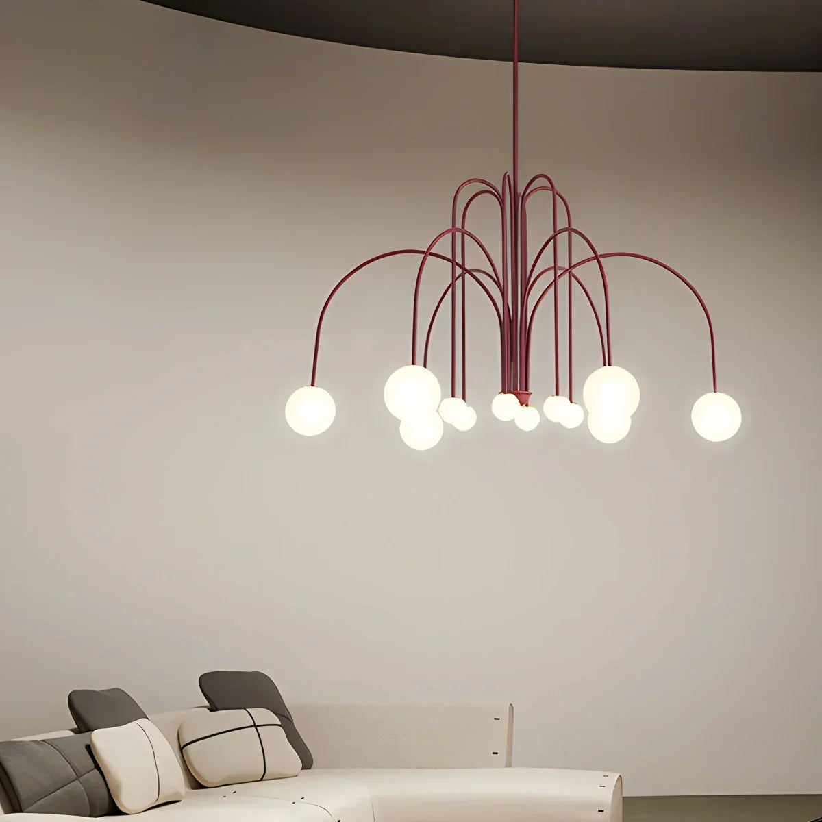 Avi Double Layer Glass Chandelier | Desfino