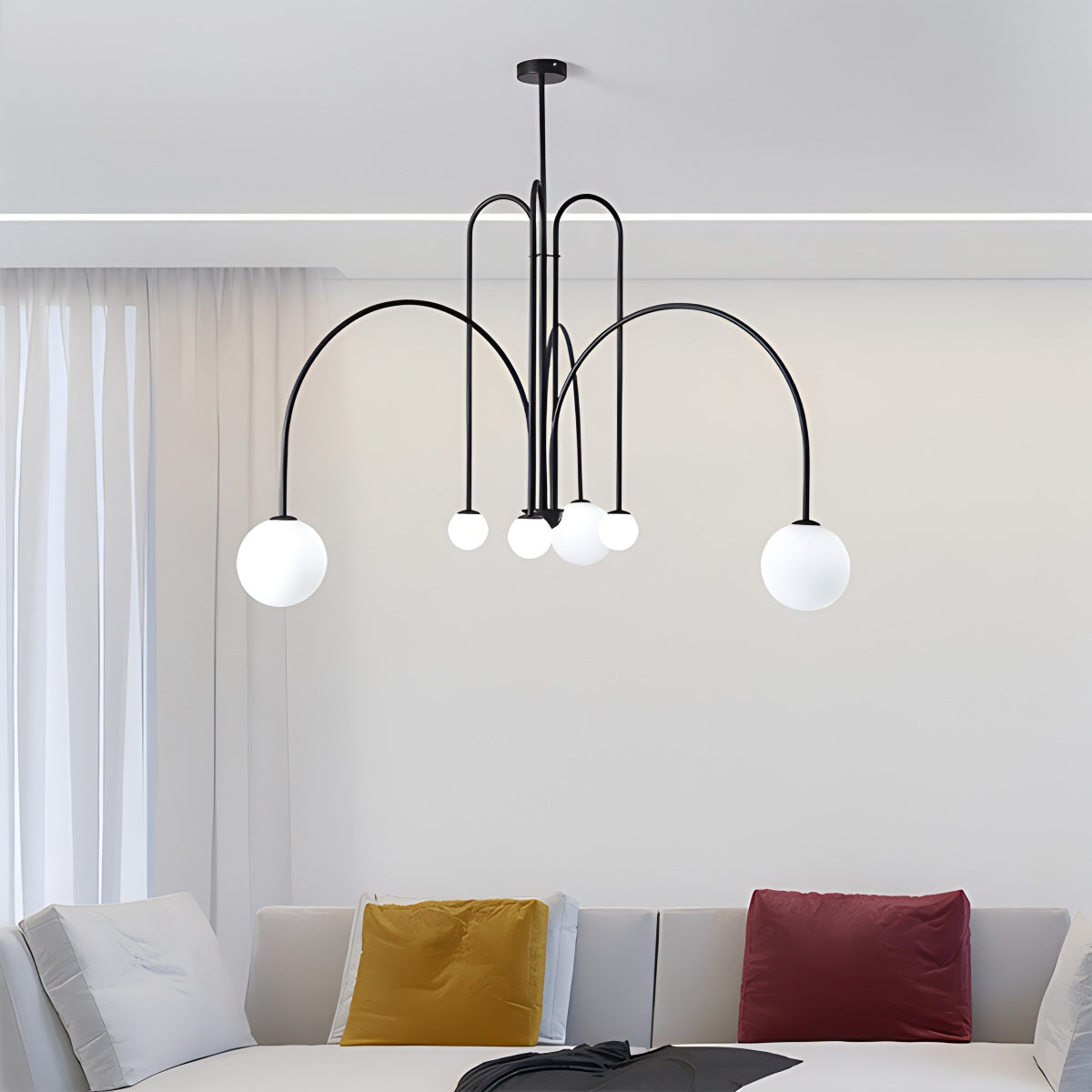 Avi Double Layer Glass Chandelier | Desfino