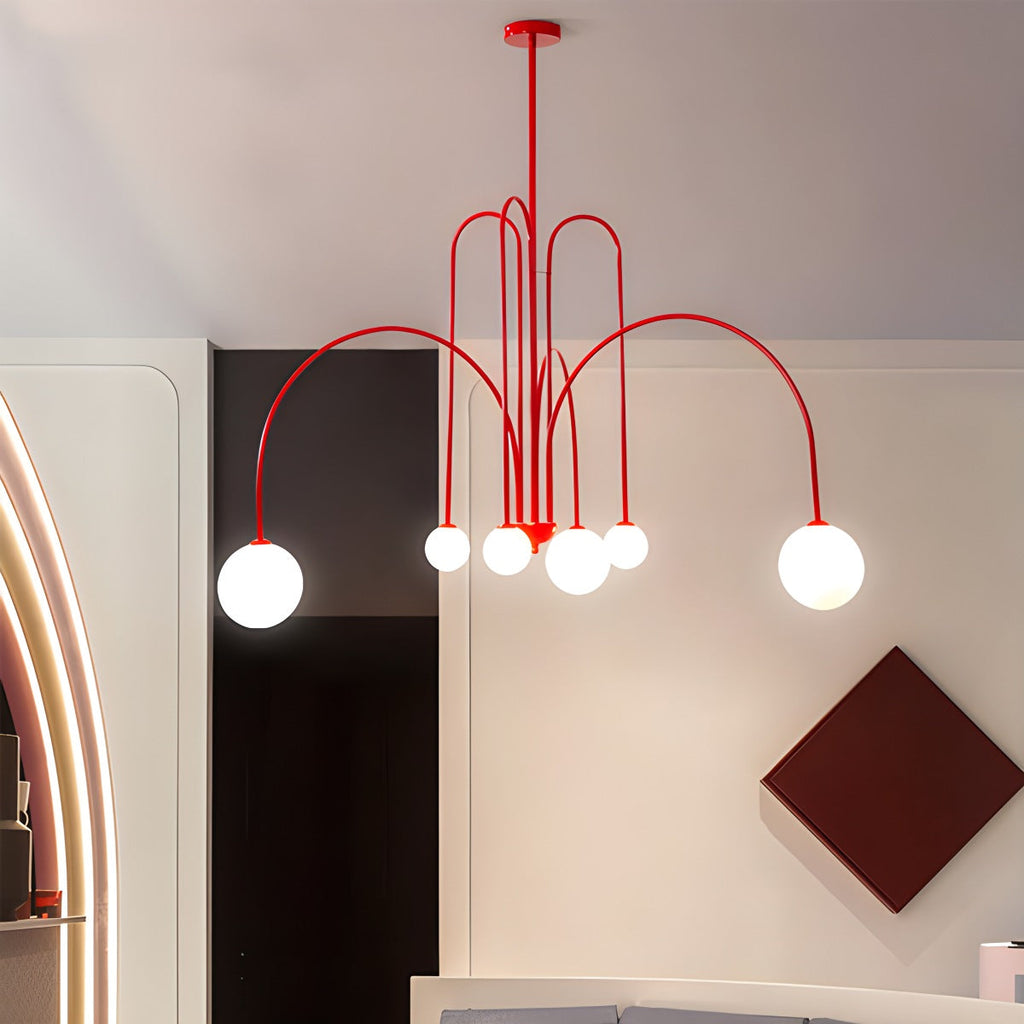 Avi Double Layer Glass Chandelier | Desfino