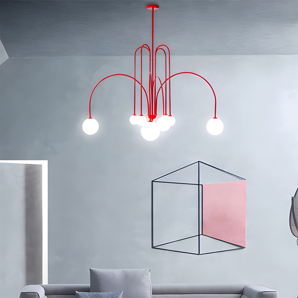 Avi Double Layer Glass Chandelier | Desfino