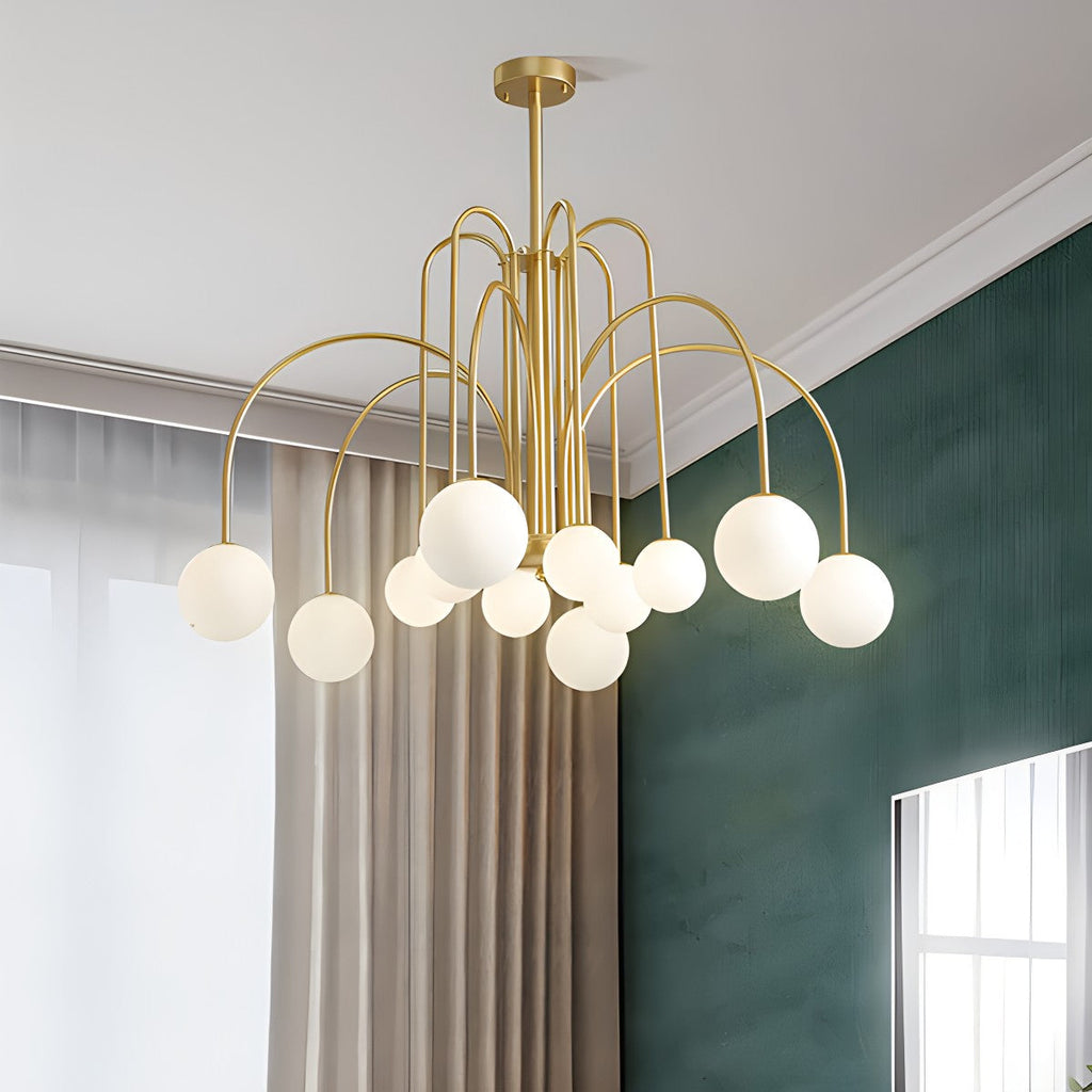 Avi Double Layer Glass Chandelier | Desfino