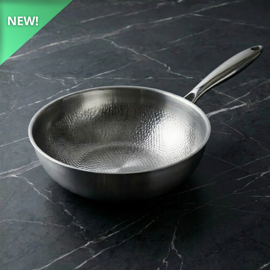 32/34/36cm Pure Titanium Frying Pan — Non-Coated Professional Cookware - Desfino