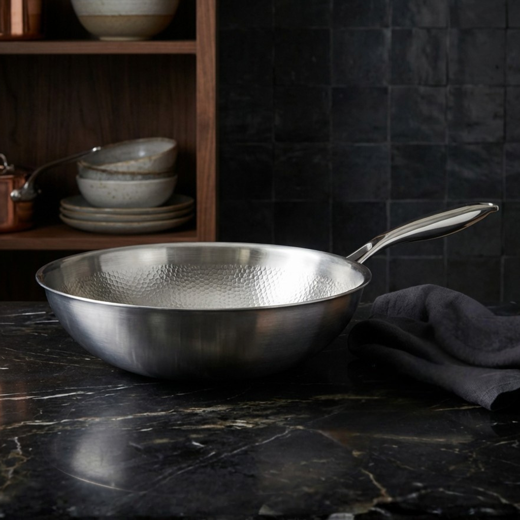 32/34/36cm Pure Titanium Frying Pan — Non-Coated Professional Cookware - Desfino