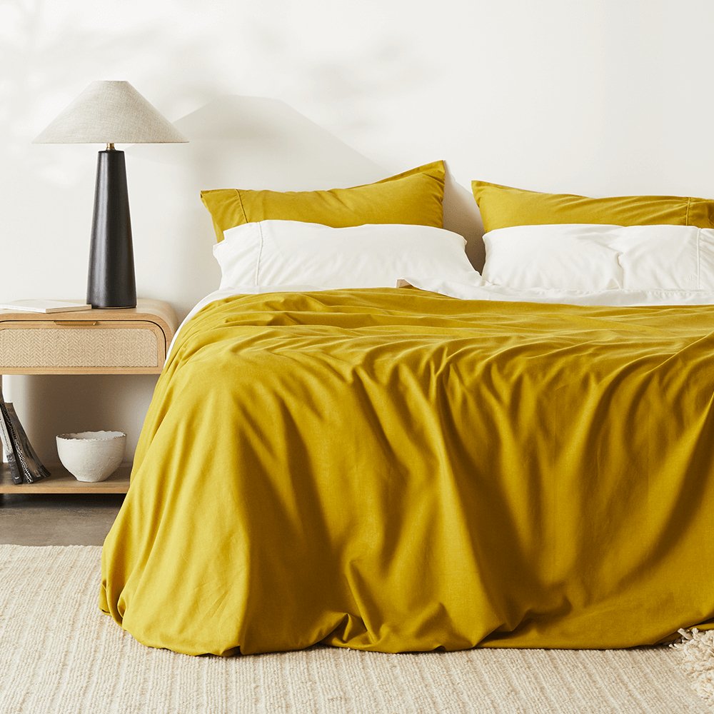 Astra Linen+ Duvet Cover — Soft Bamboo Hemp Blend Bedding - Desfino