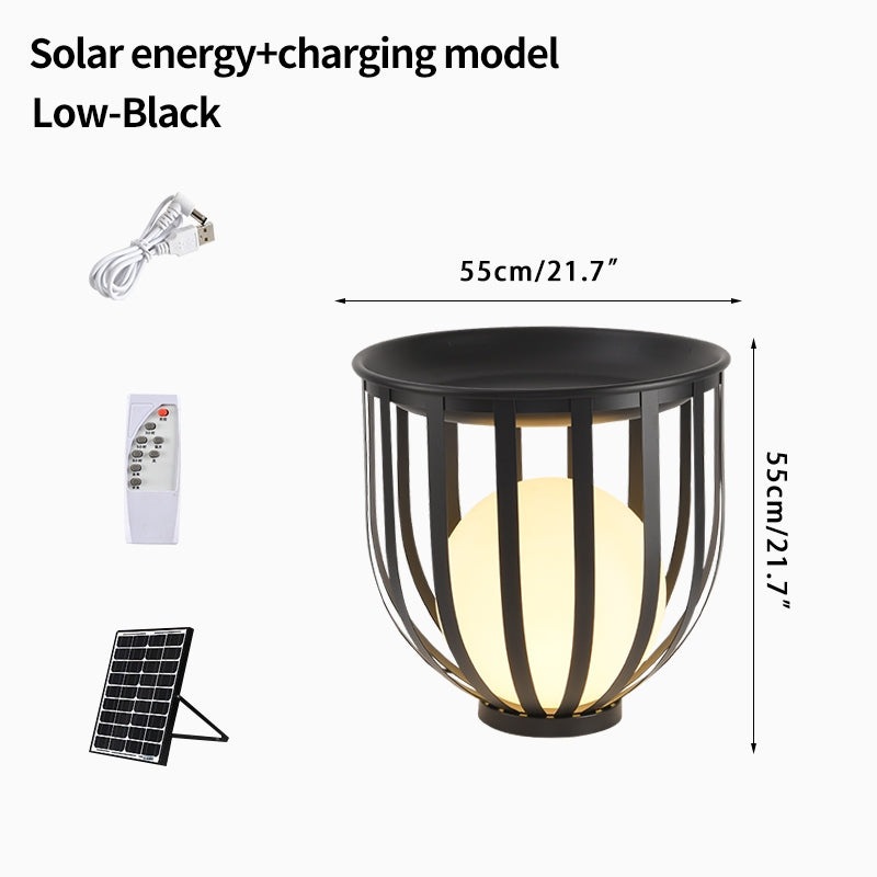Solar Flower Stand Outdoor Floor Lamp | Desfino
