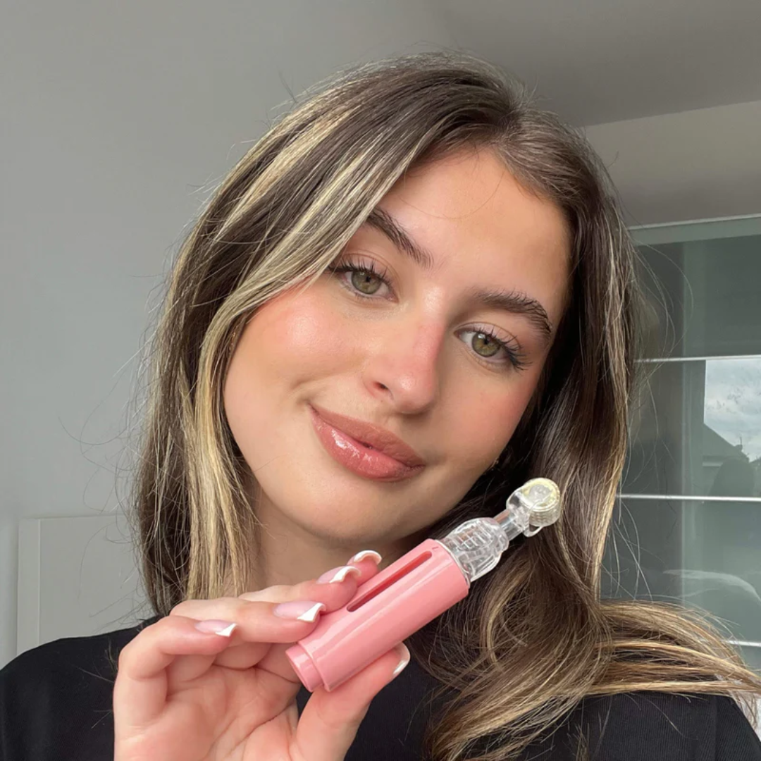 Kit Dermaplump avec roller de microneedling pour les lèvres de 0.5mm + sérum repulpant au collagène - Desfino