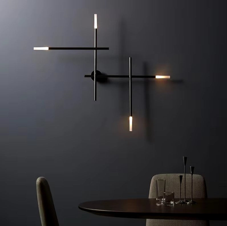 Corp de iluminat LED modern de perete LuminaCopper — Finisaj cupru | Desfino