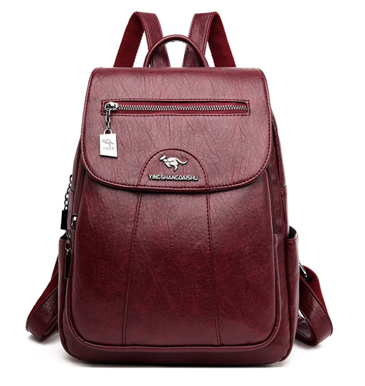 Mochila de Senhora Aurelia em Pele — Transporte Estruturado para o Dia a Dia - Desfino
