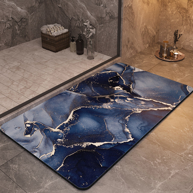 Tapis de salle de bains Stonewell — Doux, séchage rapide, antibactérien, antidérapant - Desfino