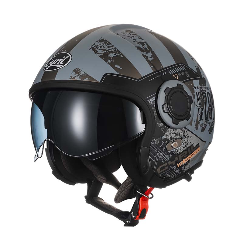 NovaShield-motorcykelhjelm med dobbelt visir — modulær, DOT/ECE-certificeret - Desfino