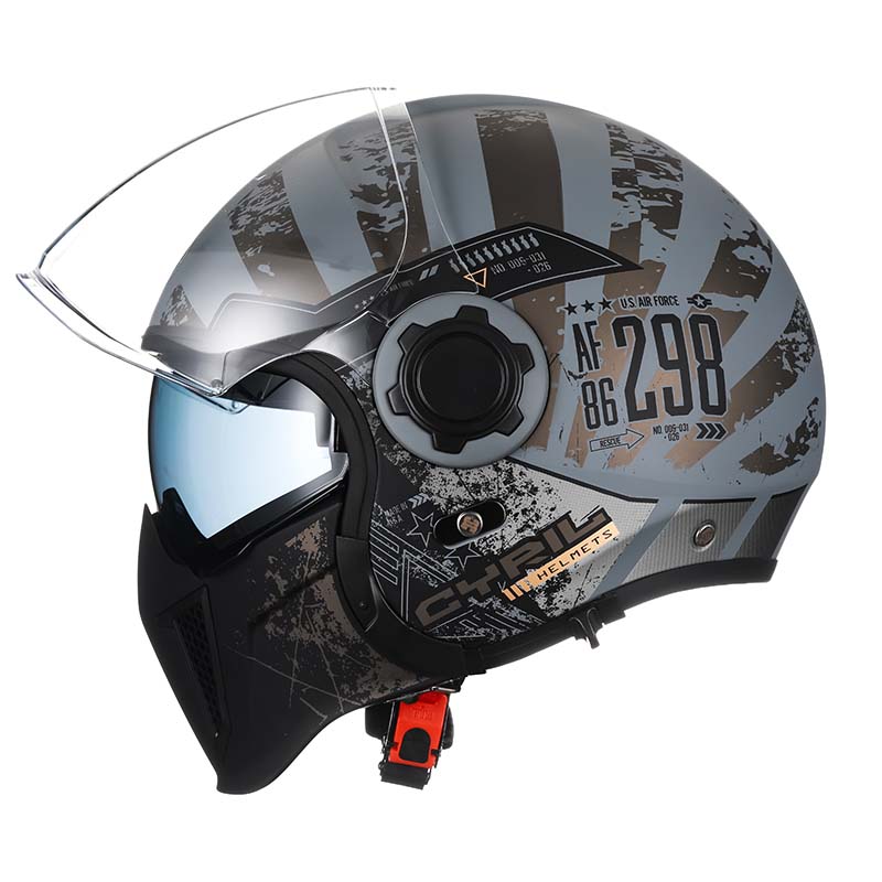 AstraGuard Modular Motorcycle Helmet — Dual Visors, DOT/ECE/FMVSS-218 - Desfino