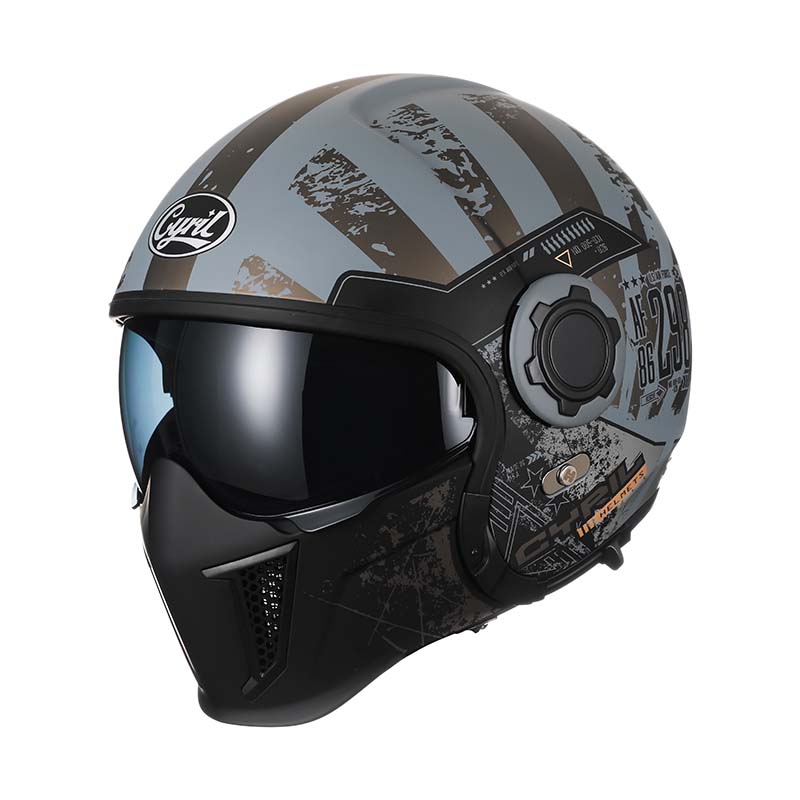 AstraGuard Modular Motorcycle Helmet — Dual Visors, DOT/ECE/FMVSS-218 - Desfino