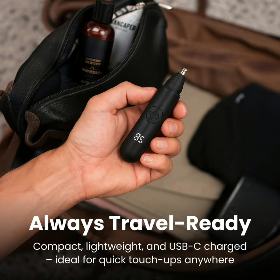 Tondeuse nez et oreilles AstraTrim rechargeable en USB-C — Silencieuse, étanche - Desfino