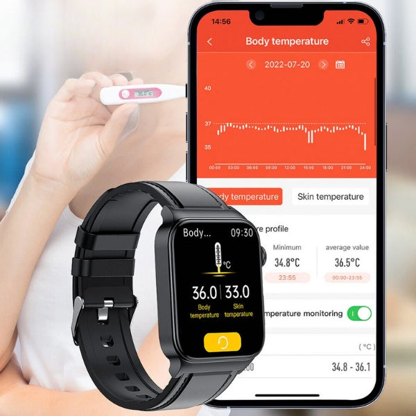 VitaSense Diabetes Monitoring Smartwatch — Needle-Free Glucose Tracking - Desfino