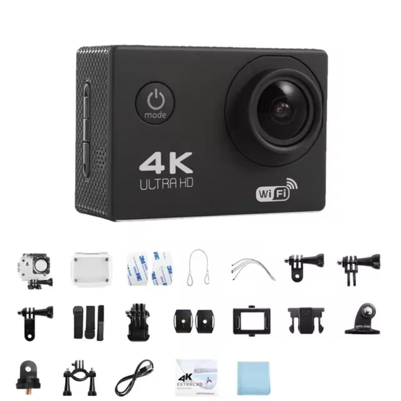 Cameră de acțiune Vexon 4K WiFi impermeabilă — pentru vlogging în aer liber | Desfino