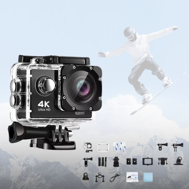 Cameră de acțiune Vexon 4K WiFi impermeabilă — pentru vlogging în aer liber | Desfino