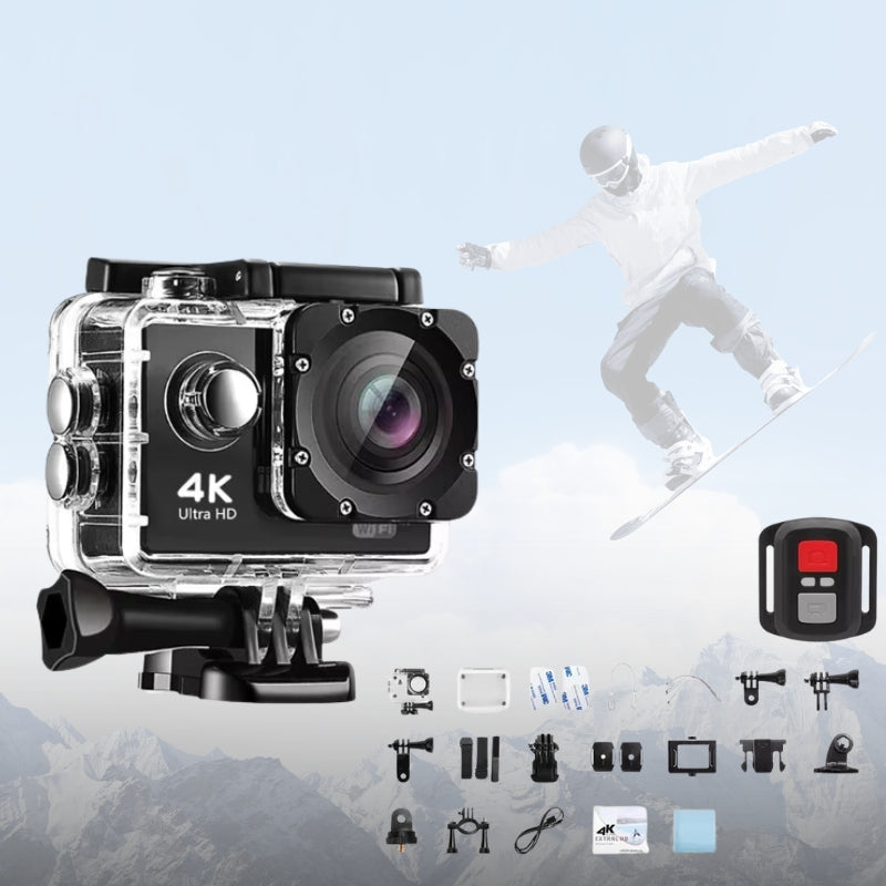Cameră de acțiune Vexon 4K WiFi impermeabilă — pentru vlogging în aer liber | Desfino