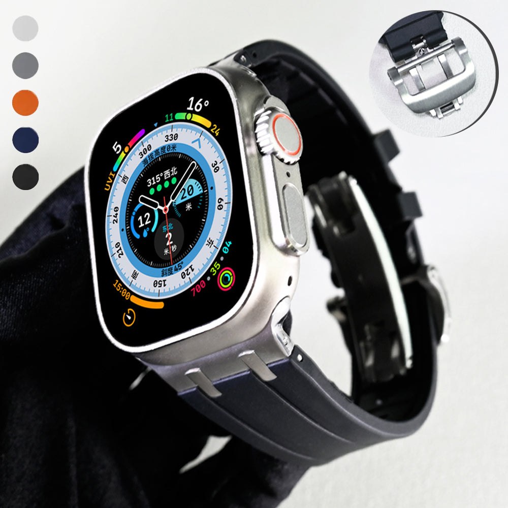 Novara Apple Watch Strap — Thick Silicone, Grade 2 Titanium Adapter - Desfino