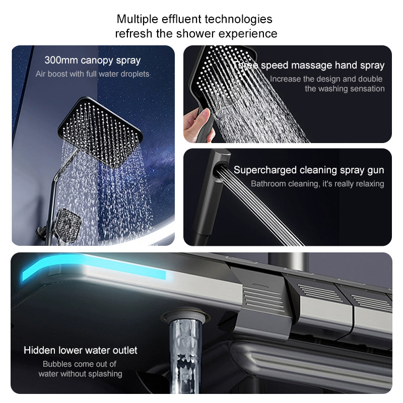 Affichage numérique de la température Aurell — Système de douche thermostatique - Desfino