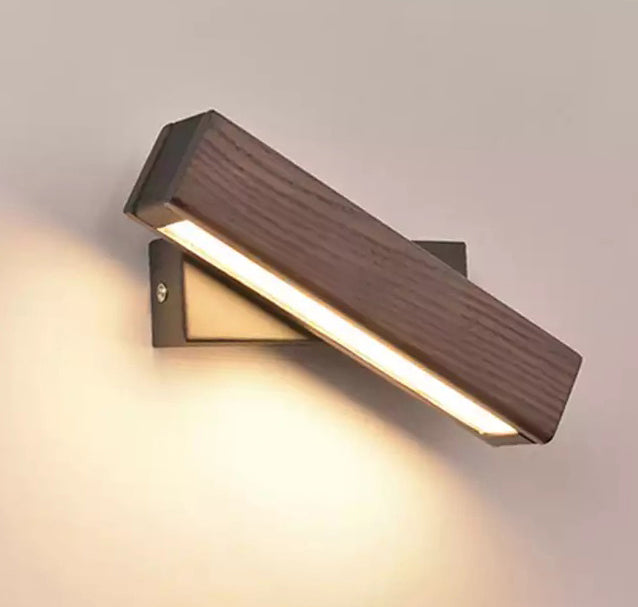 Applique LED da comodino in legno di frassino NordiGlow — Girevole, dimmerabile - Desfino