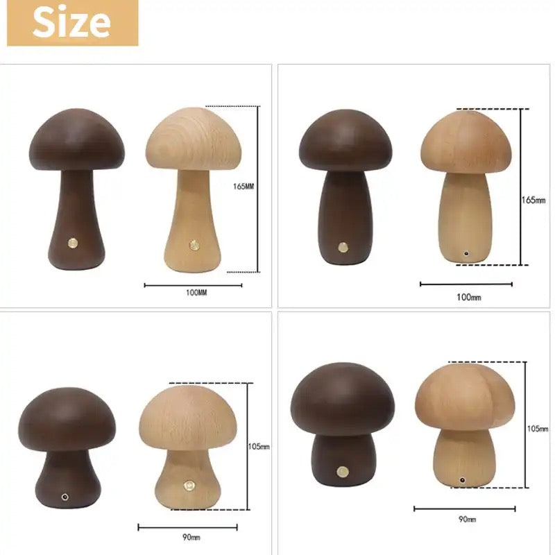 LuminaMoss Mushroom LED Night Light — Touch-Dimming Brightness | Desfino
