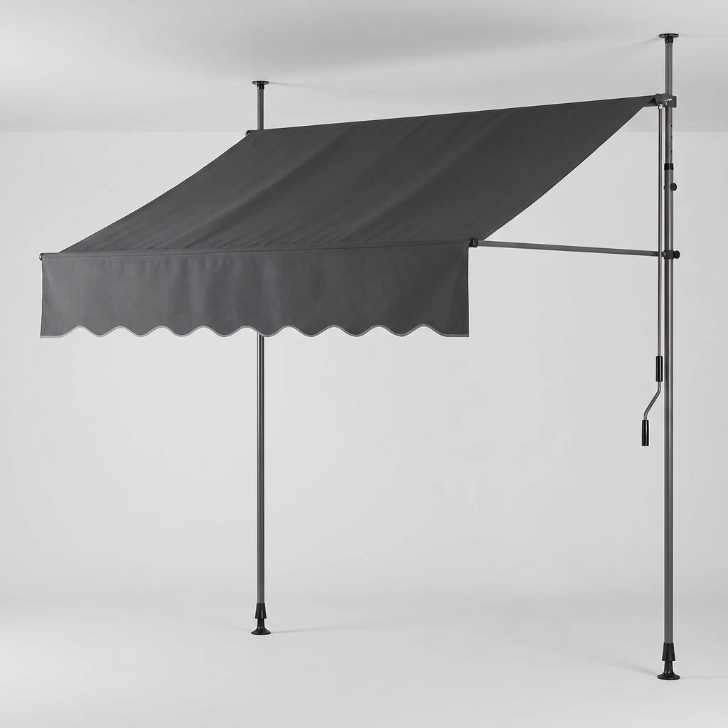 Terrania Manual Retractable Awning — No-Drill Patio Shade | Desfino