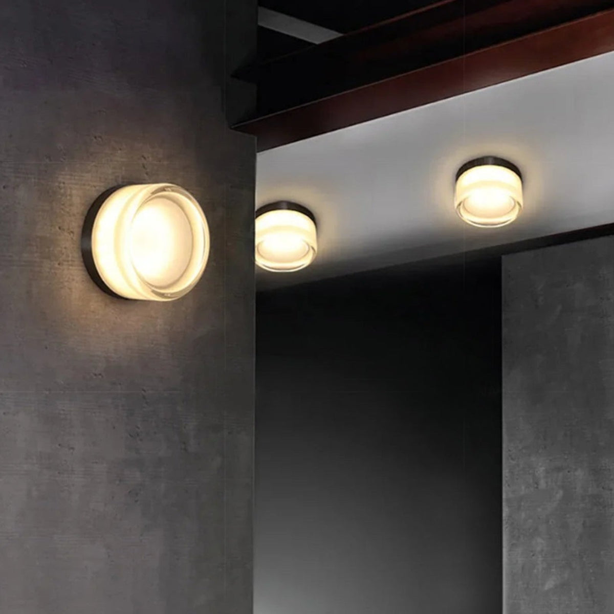 NovaLume væglampe i glas — Lumenari Studio, integreret LED - Desfino