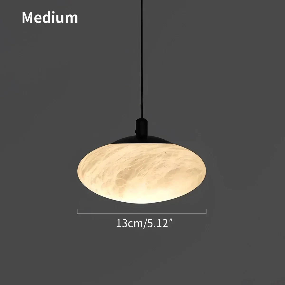 Moderne ovale Pendelleuchte aus spanischem Alabaster für das Schlafzimmer | Desfino