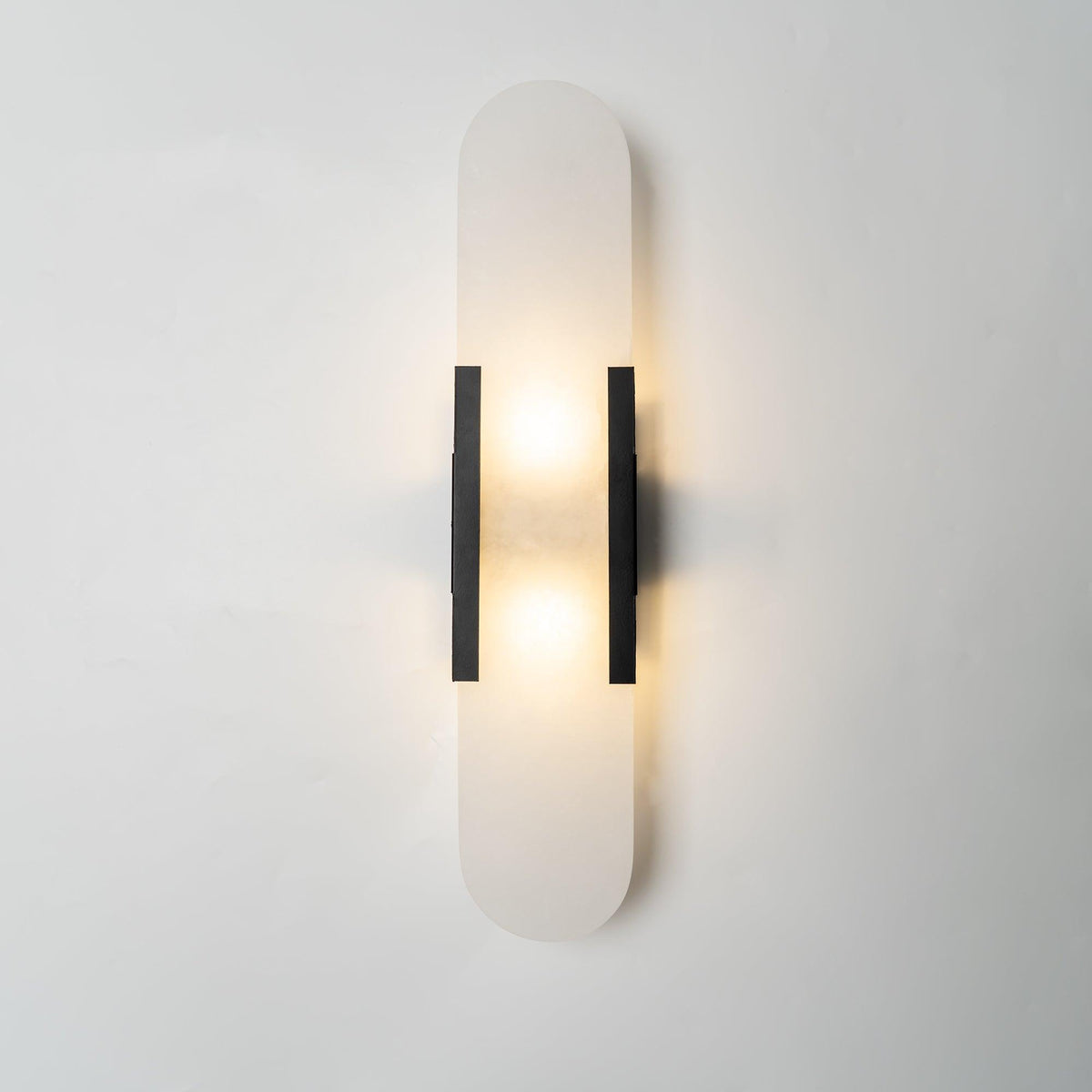 Lunara Elongated Alabaster Wall Lamp — Warm Modern Glow - Desfino