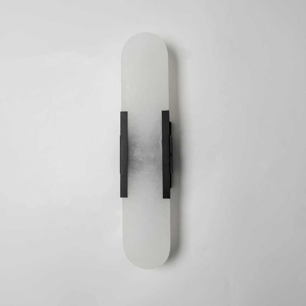 Lunara Elongated Alabaster Wall Lamp — Warm Modern Glow - Desfino
