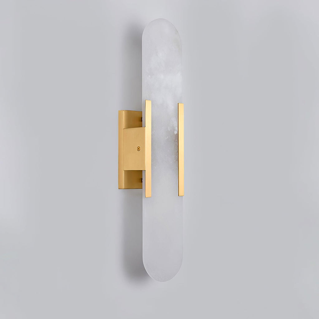 Lunara Elongated Alabaster Wall Lamp — Warm Modern Glow - Desfino