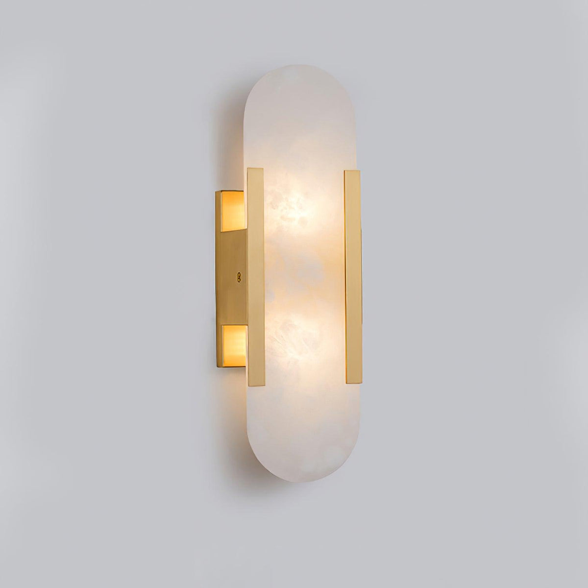 Lunara Elongated Alabaster Wall Lamp — Warm Modern Glow - Desfino