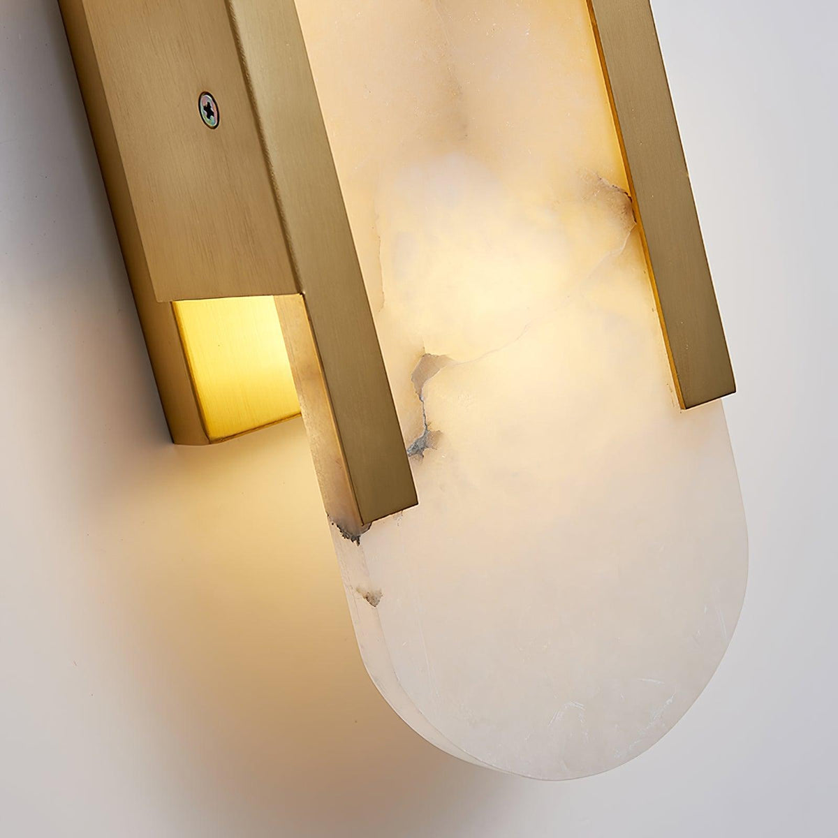 Lunara Elongated Alabaster Wall Lamp — Warm Modern Glow - Desfino