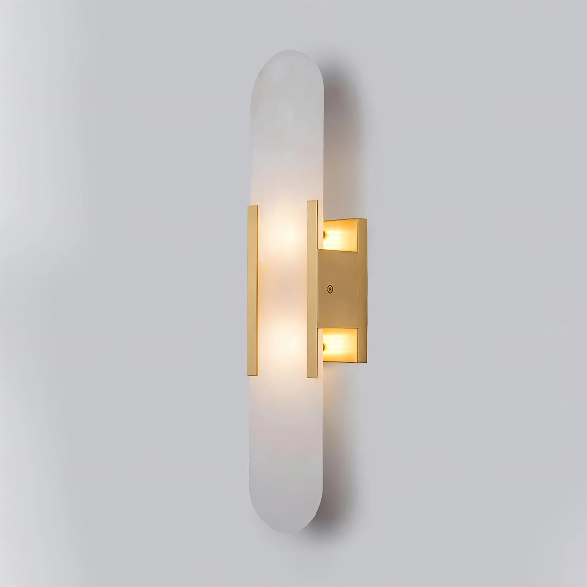 Lunara Elongated Alabaster Wall Lamp — Warm Modern Glow - Desfino