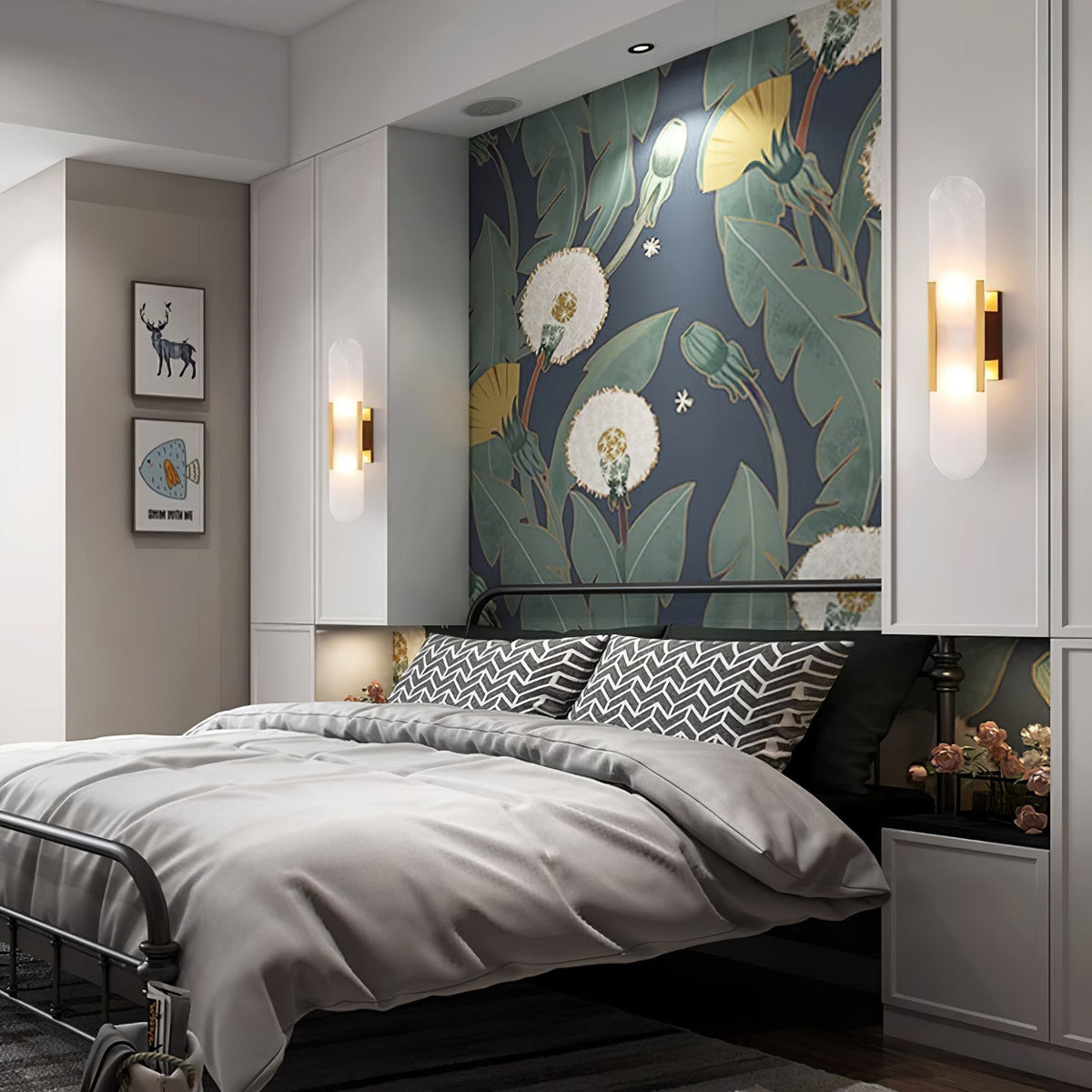 Lunara Elongated Alabaster Wall Lamp — Warm Modern Glow - Desfino