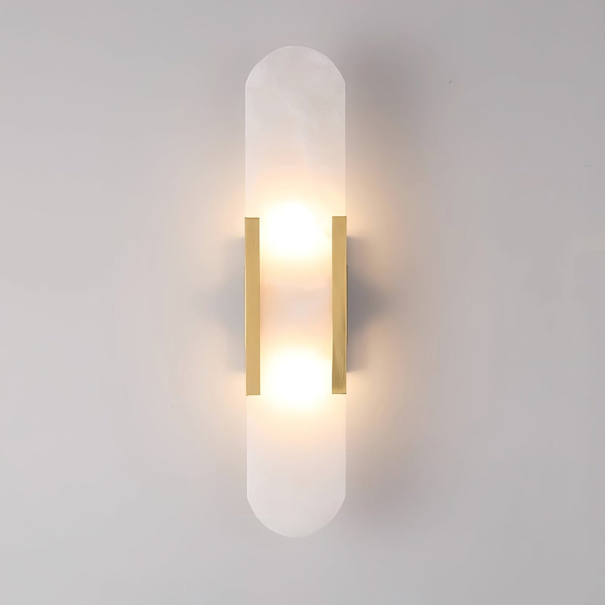 Lunara Elongated Alabaster Wall Lamp — Warm Modern Glow - Desfino
