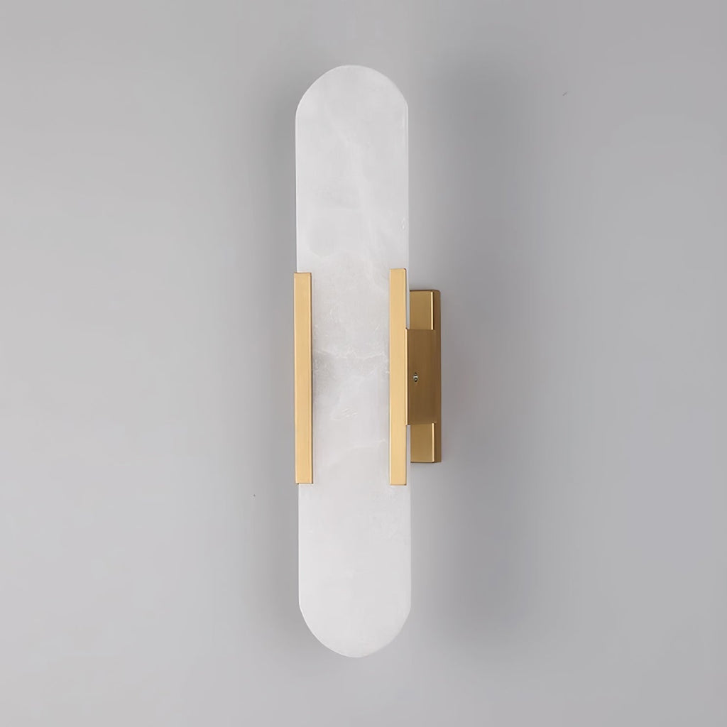 Lunara Elongated Alabaster Wall Lamp — Warm Modern Glow - Desfino