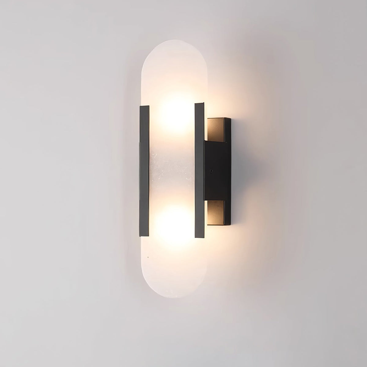 Lunara Elongated Alabaster Wall Lamp — Warm Modern Glow - Desfino