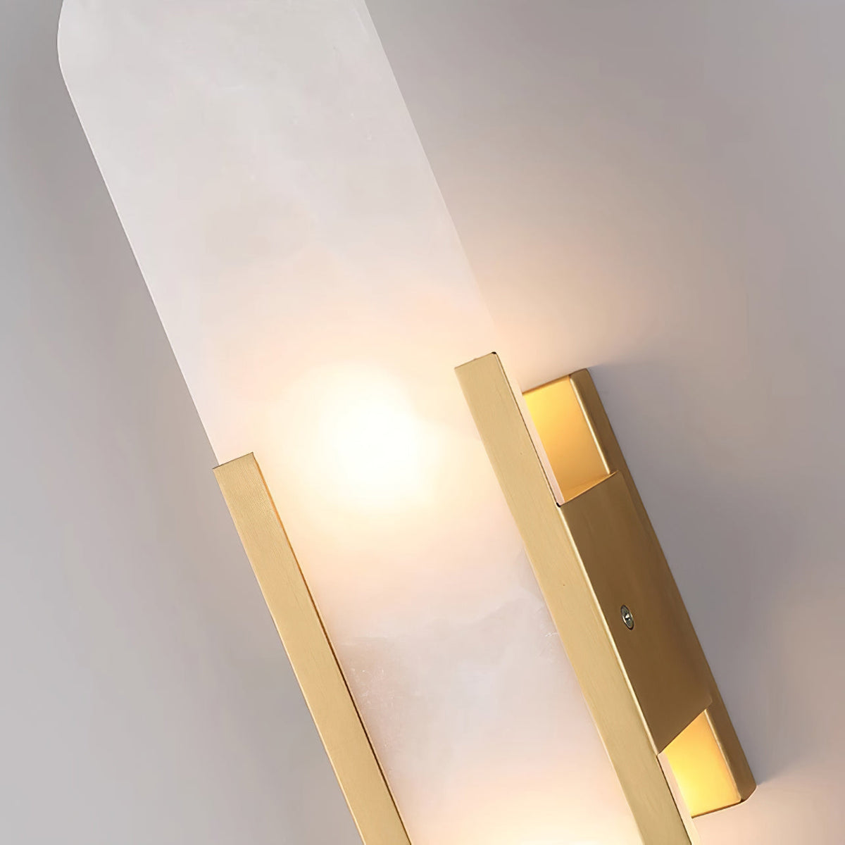 Lunara Elongated Alabaster Wall Lamp — Warm Modern Glow - Desfino